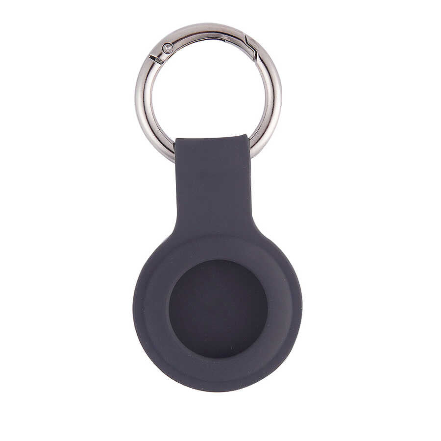 Zore Airtag 01 Silikon Anahtarlık Gri