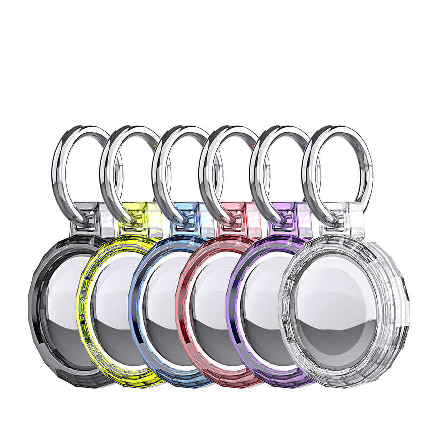 Zore Airtag 04 Silikon Anahtarlık Sarı