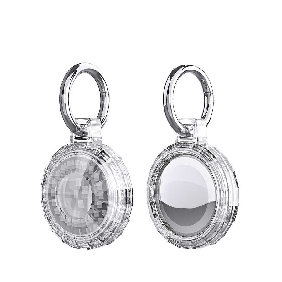 Zore Airtag 04 Silikon Anahtarlık Renksiz