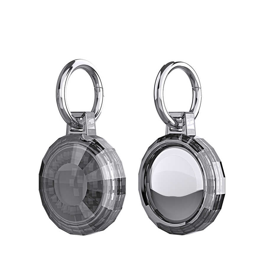 Zore Airtag 04 Silikon Anahtarlık Siyah