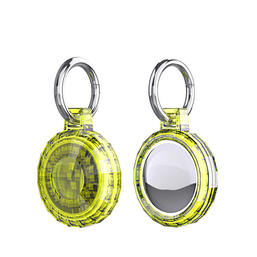 Zore Airtag 04 Silikon Anahtarlık Sarı