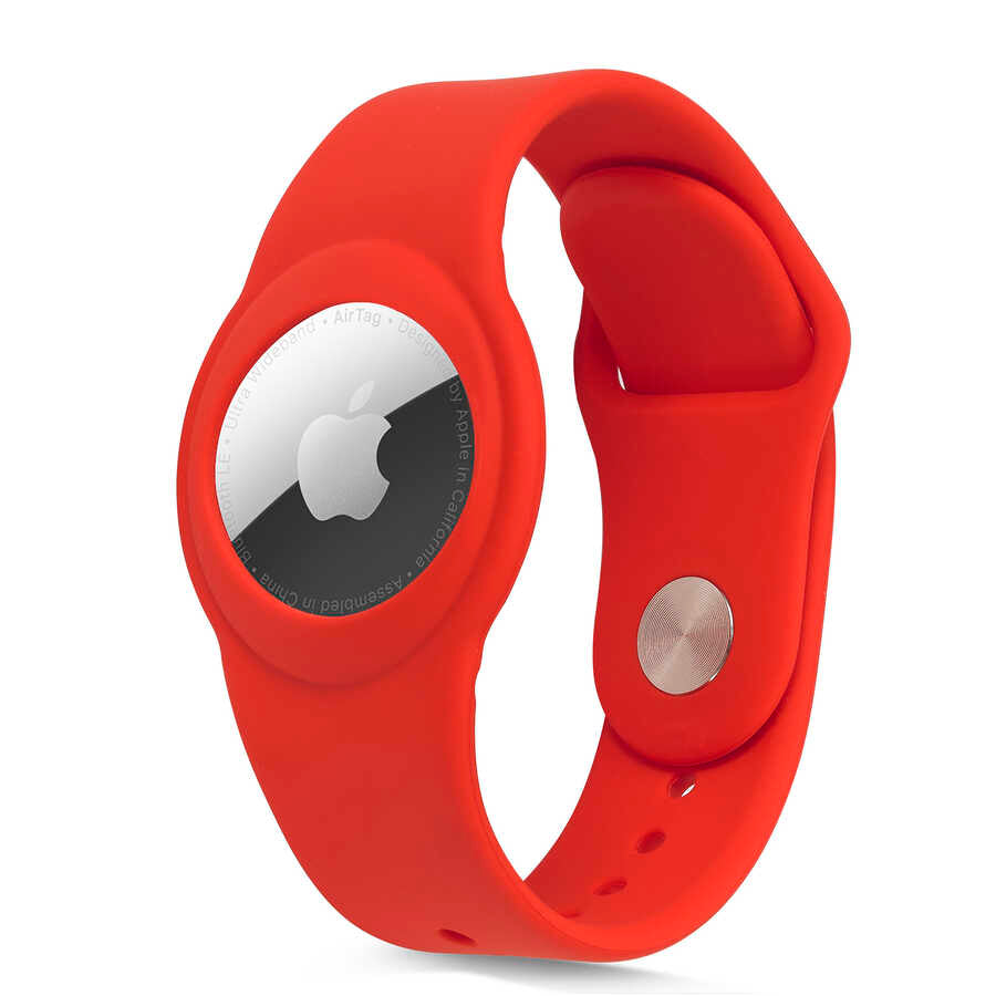 Zore Airtag Anahtarlık Kordon Kırmızı