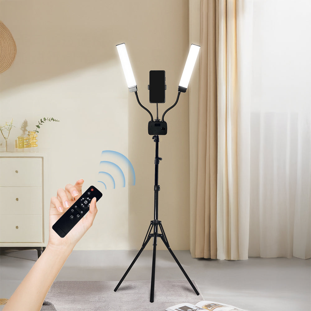 Zore AL45X Işıklı Telefon Tutucu Ring Light Siyah