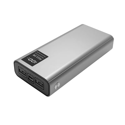 Zore B-20 QC 3.0 Hızlı Şarj Özellikli 22.5W Led Göstergeli Taşınabilir Powerbank 20000 mAh Gri