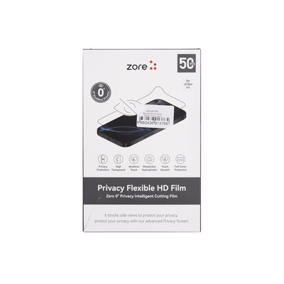 Zore Basic Model TPU Privacy Hayalet Ekran Koruyucu 196mm x 125mm 50 Adet Siyah