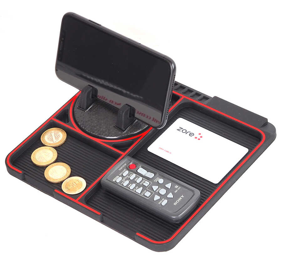 Zore C1220 Vakumlu ve Numaratörlü Telefon Tutucu Siyah