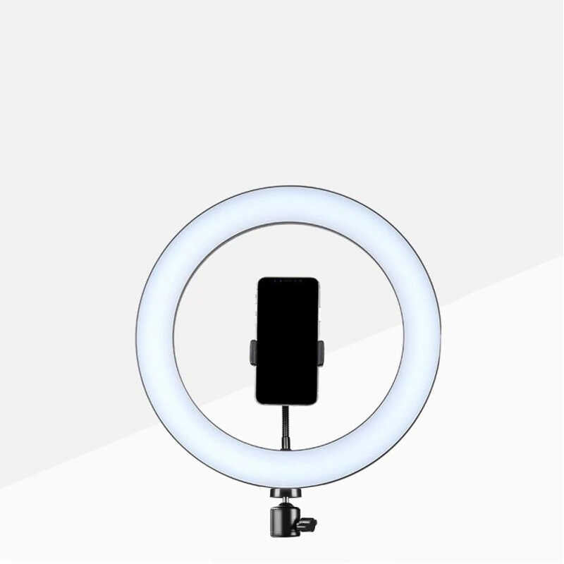Zore CXB-260 Işıklı Telefon Tutucu Ring Light Siyah