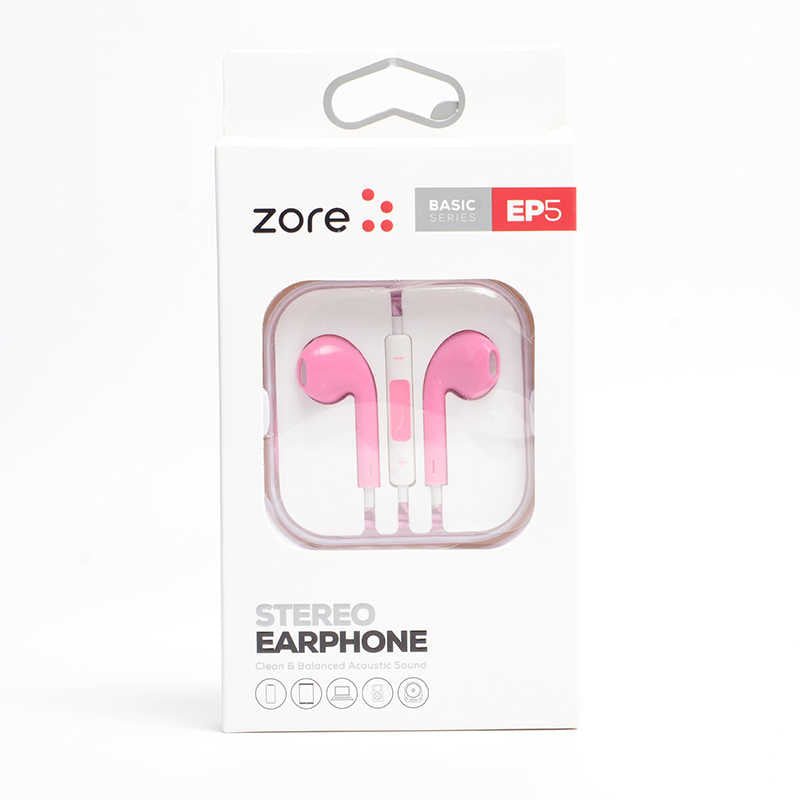 Zore EP5 Basıc Serisi 3.5mm Kulaklık Pembe
