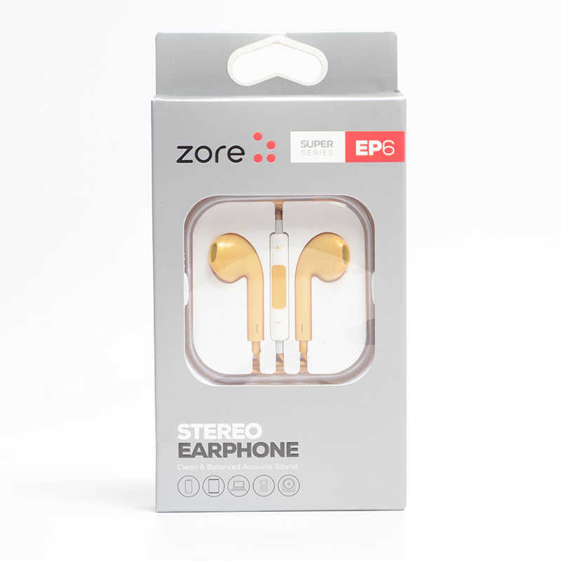Zore EP6 Süper Seri 3.5mm Kulaklık Kırmızı