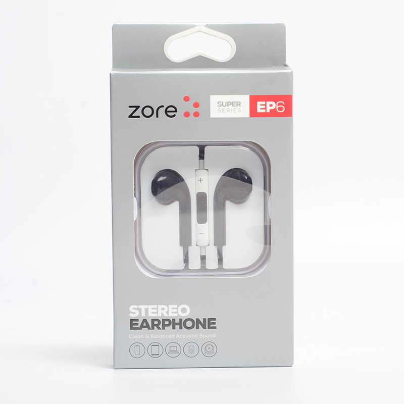 Zore EP6 Süper Seri 3.5mm Kulaklık Siyah