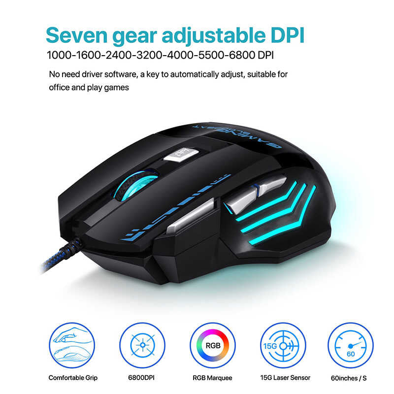 Zore GM02 Oyuncu Mouse Siyah
