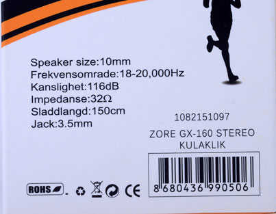 Zore GX-160 Stereo Kulaklık Kırmızı