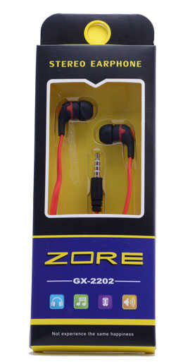 Zore GX-2202 Stereo Mp3 Kulaklık Uzun Kutulu Siyah