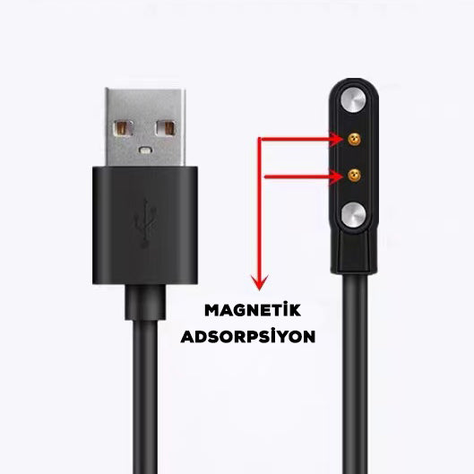 Zore Haylou Solar LS05 Akıllı Saat Usb Şarj Kablosu Siyah