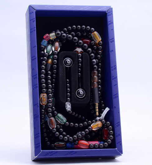 Zore inci Taşlı Mp3 Stereo Kulaklık Siyah