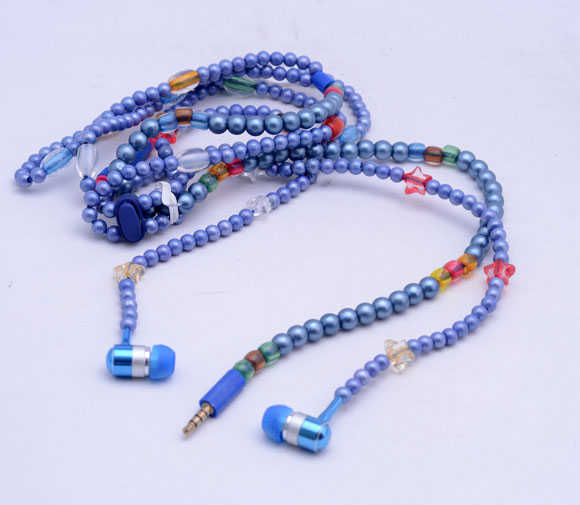 Zore inci Taşlı Mp3 Stereo Kulaklık Mavi