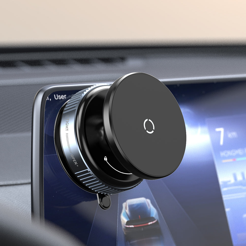 Zore K009 Vakum Özellikli Magnetik Telefon Tutucu Siyah