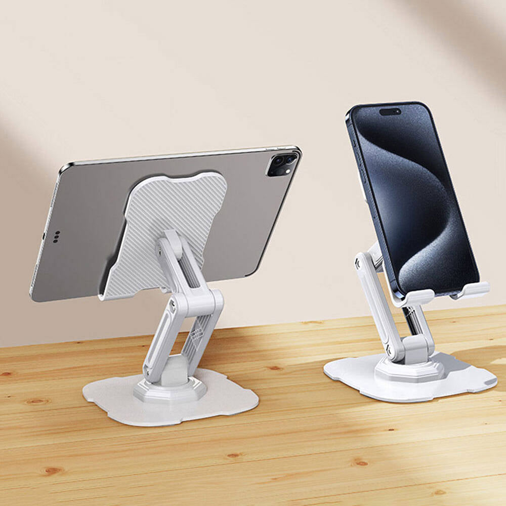 Zore L23 Dönebilen Başlıklı Telefon Ve Tablet Standı Beyaz
