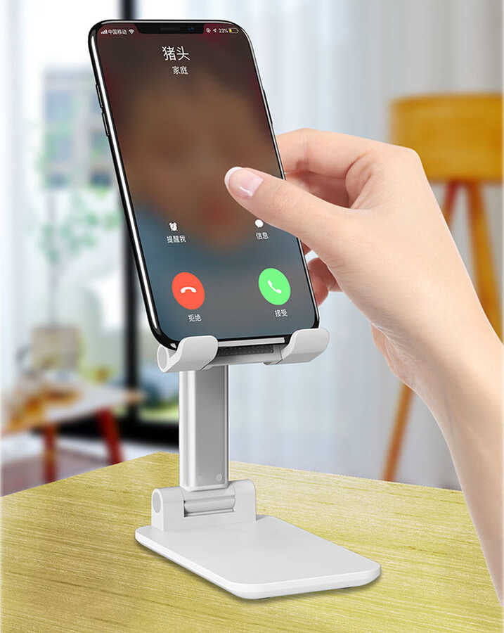 Zore LF-219 Masa Tablet - Telefon Tutucu Beyaz