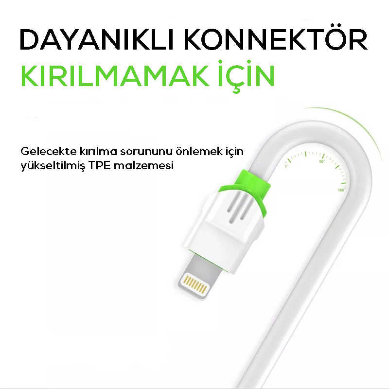 Zore LS32 Type-C Usb Kablo Beyaz