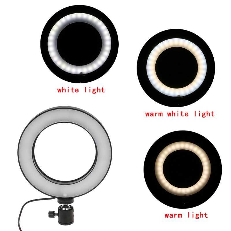 Zore M-16 Işıklı Telefon Tutucu Ring Light Siyah