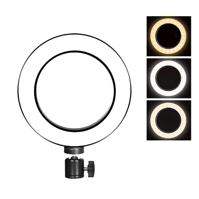 Zore M-26 Işıklı Telefon Tutucu Ring Light Siyah