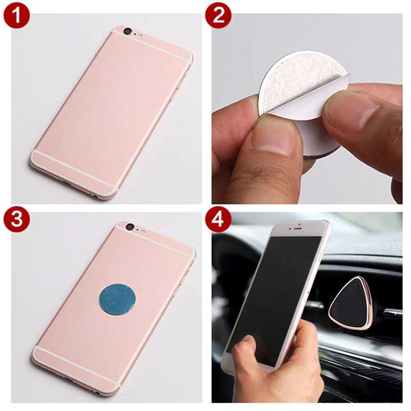 Zore Magnetic Air Vent Araç Telefon Tutucu Turuncu Vakumlu Gold