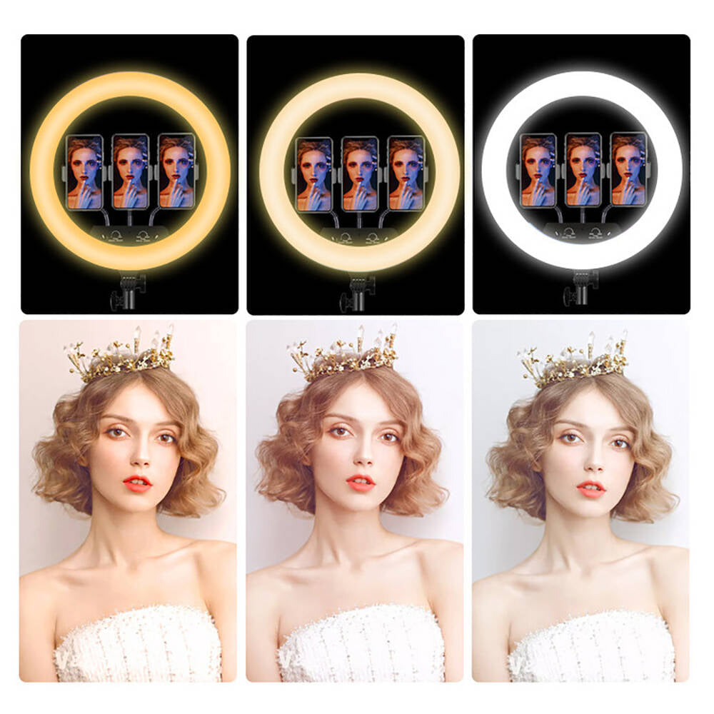 Zore MJ38 RGB 25W Ring Light Canlı Yayın 38cm USB'li ve Telefon Stand Siyah