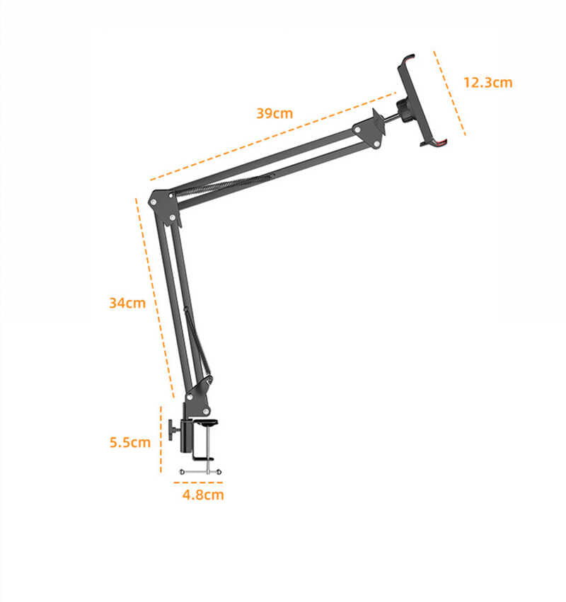 Zore MS-03 Masa Tablet Telefon Tutucu Siyah