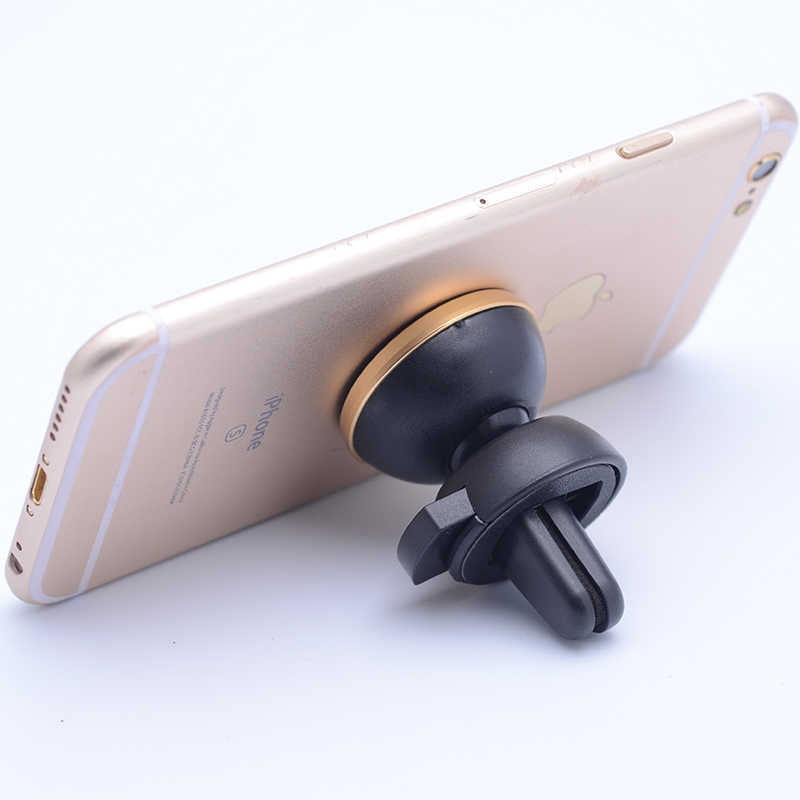 Zore New Magnetic Air Vent Mount Araç Telefon Tutucu Gold