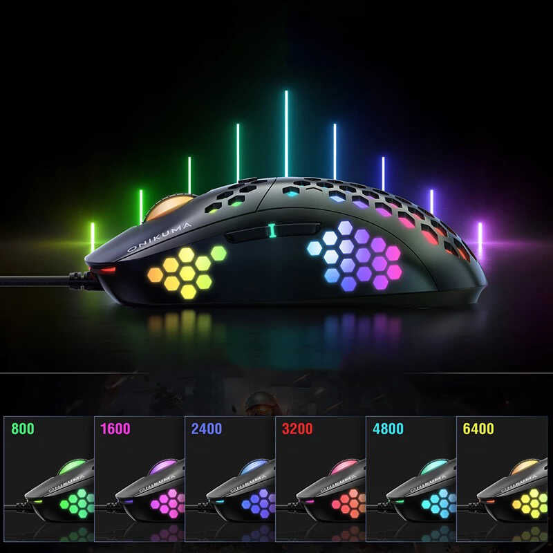 Zore Onikuma CW903 RGB Oyuncu Mouse Siyah