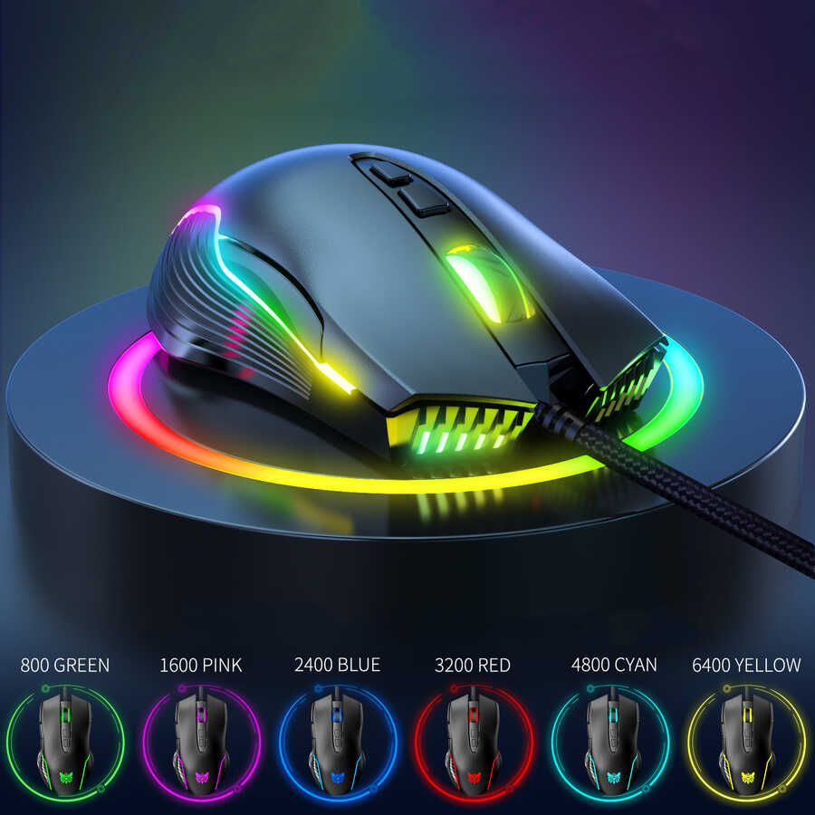 Zore Onikuma CW905 RGB Oyuncu Mouse Siyah