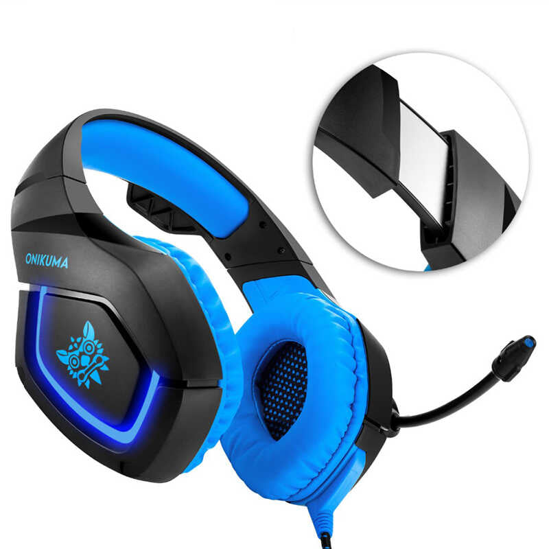 Zore Onikuma K1B Oyuncu Kulaklığı 3.5mm Siyah-Kırmızı