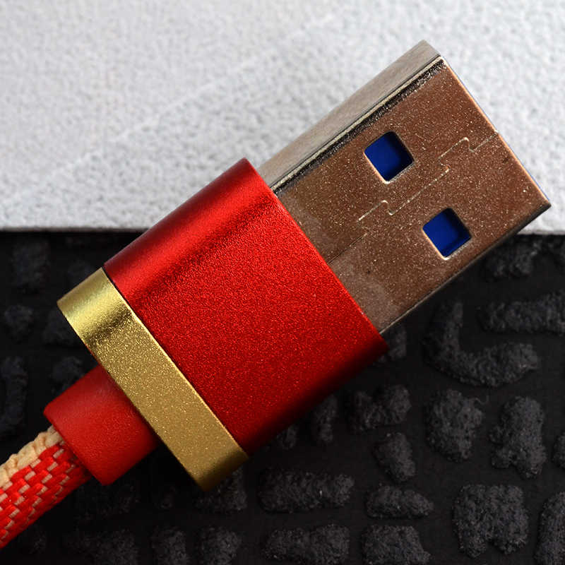 Zore Poro Lightning Usb Kablo 1M Gold-Gri