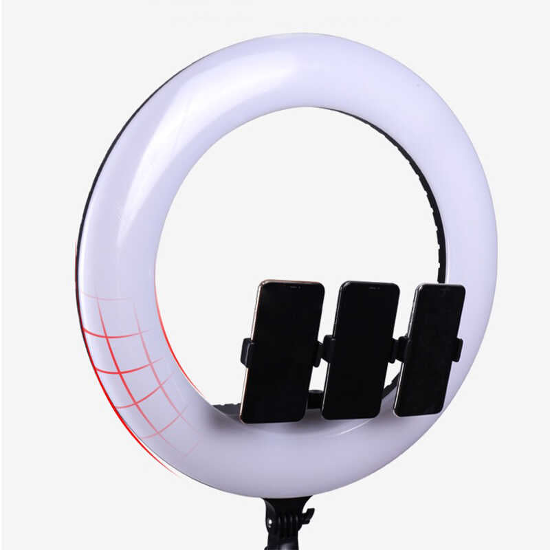 Zore RL-21 Işıklı Telefon Tutucu Ring Light Siyah
