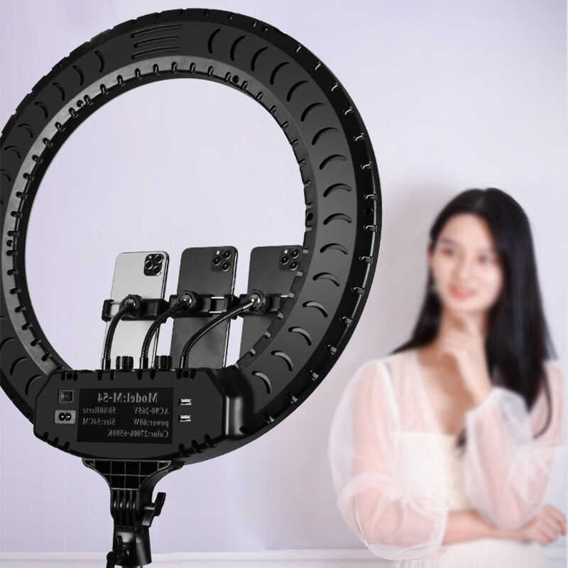 Zore RL-21 Işıklı Telefon Tutucu Ring Light Siyah