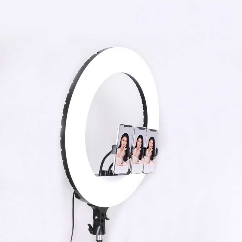 Zore RL-21 Işıklı Telefon Tutucu Ring Light Siyah