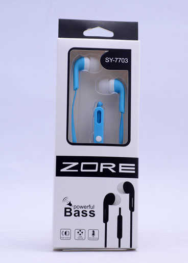 Zore SY-7703 Mp3 Stereo Kulaklık Mavi