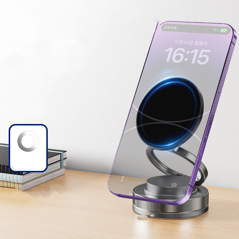 Zore T28 Vacuum Featured 360 Degree Rotating Magnetic Phone Holder White