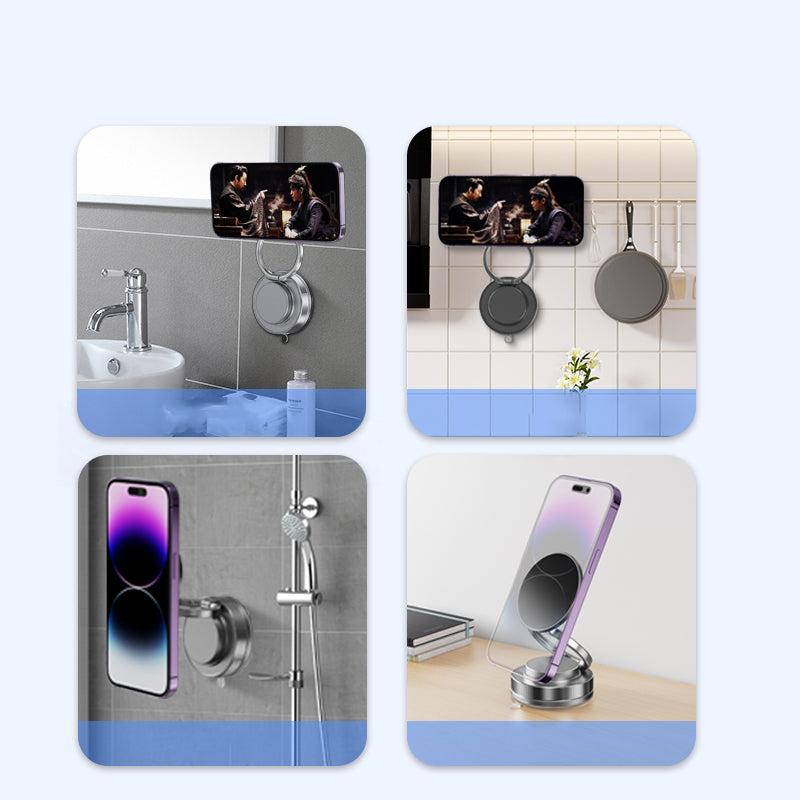 Zore T28 Vacuum Featured 360 Degree Rotating Magnetic Phone Holder White