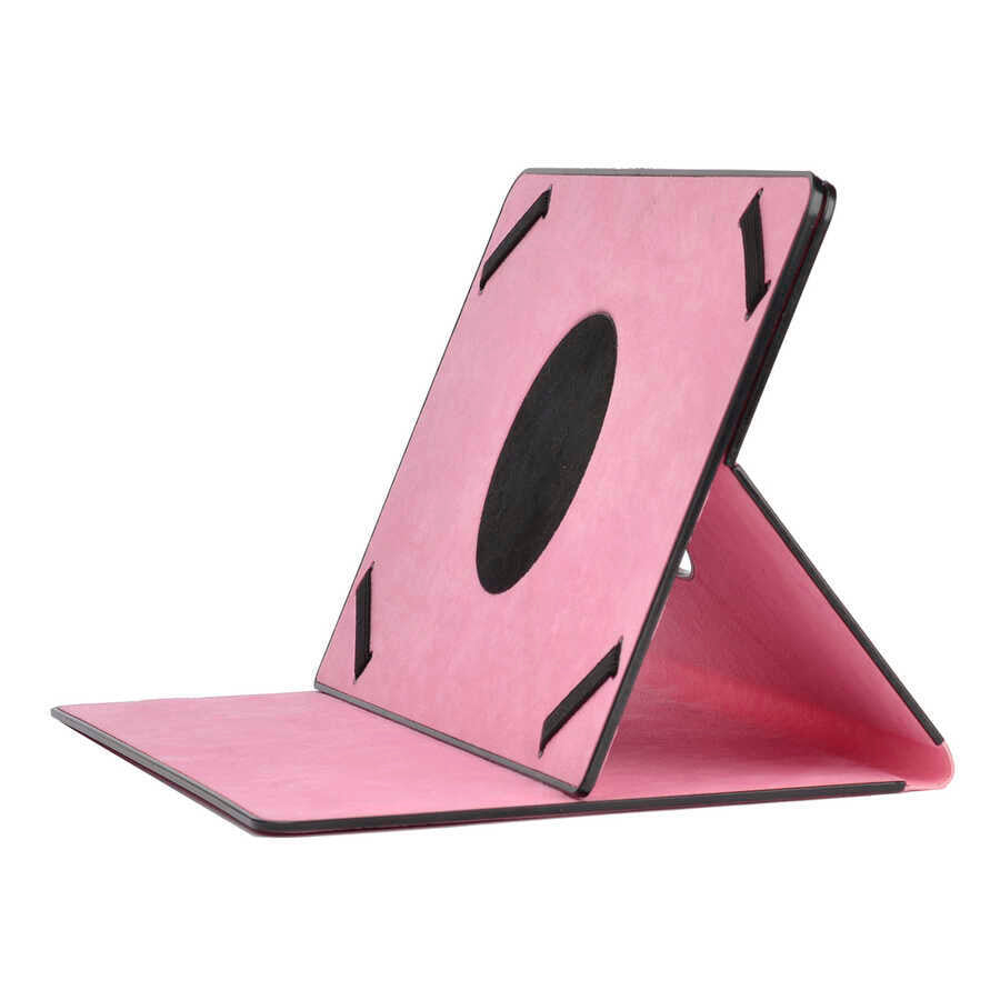 Zore Unik Universal 12 Inch Rotating Stand Case Pink