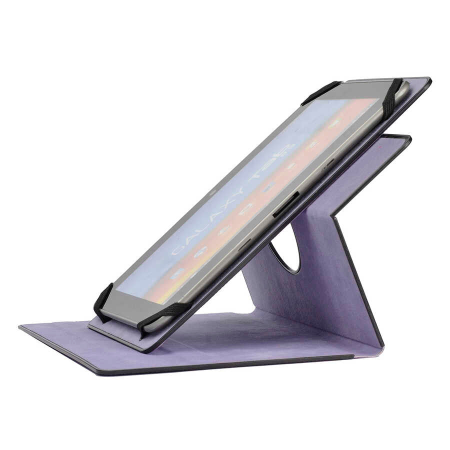 Zore Unik Universal 7 İnç Dönebilen Standlı Kılıf Mor