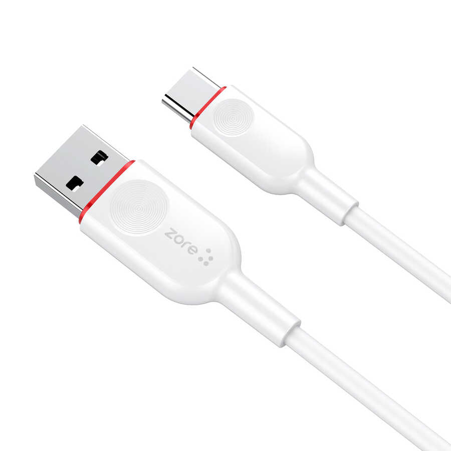 Zore Vest Serisi V2 Type-C 2 in 1 Şarj Seti Beyaz