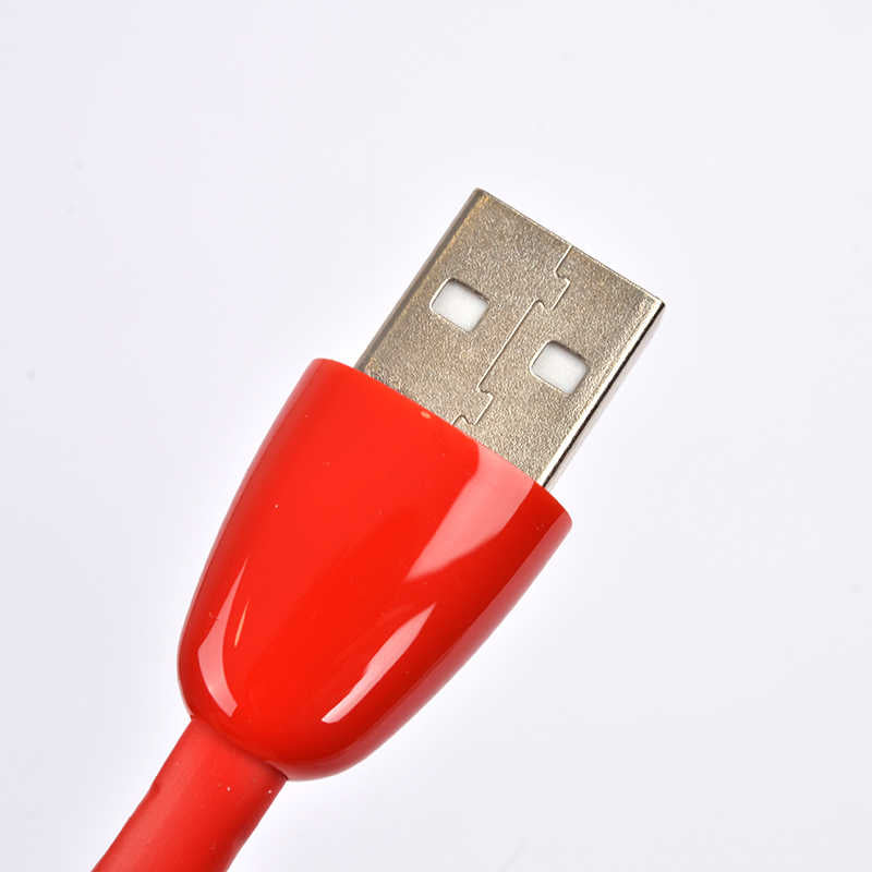 Zore Yassı Yumuşak Micro Usb Kablo Kırmızı