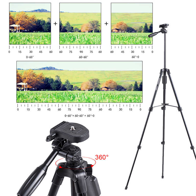 Zore Yunteng VCT 5208 Tam Orjinal Telefon Tripod Siyah