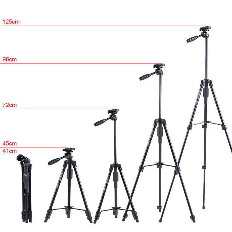 Zore Yunteng VCT 5208 Tam Orjinal Telefon Tripod Siyah