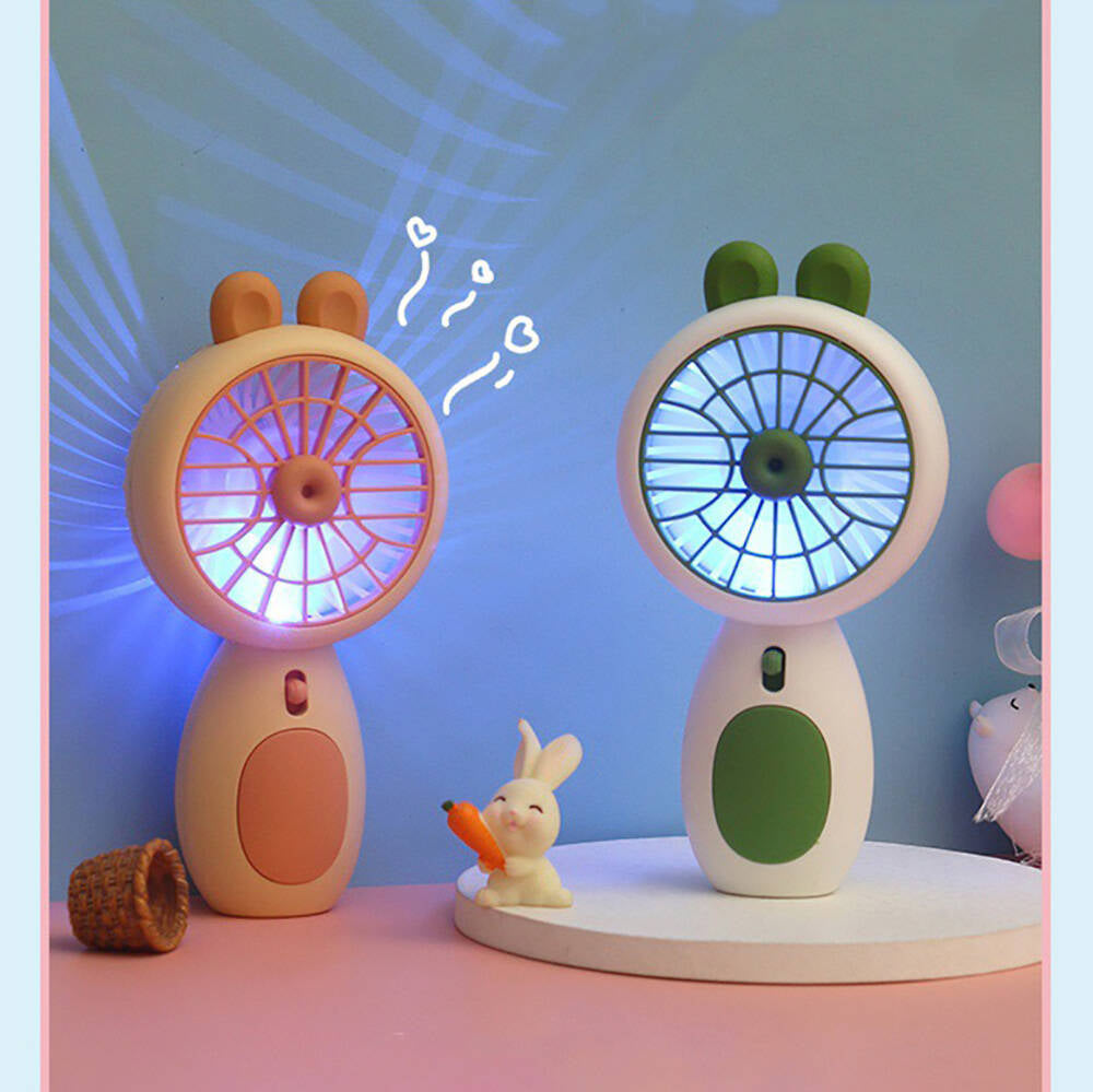 Zore ZB093 Mini Fan with Light Portable Cooling Fan Yellow
