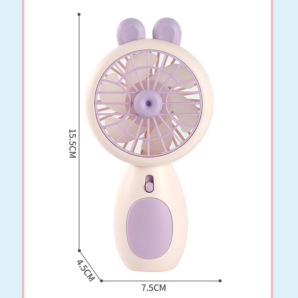 Zore ZB093 Mini Fan with Light Portable Cooling Fan Yellow