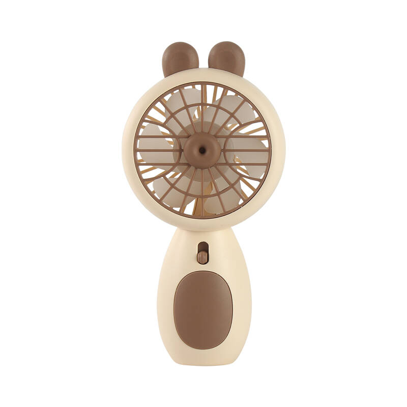 Zore ZB093 Mini Fan with Light Portable Cooling Fan Cream