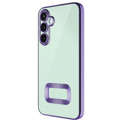 Galaxy A26 Kılıf Kamera Korumalı Logo Gösteren Zore Omega Kapak Lila